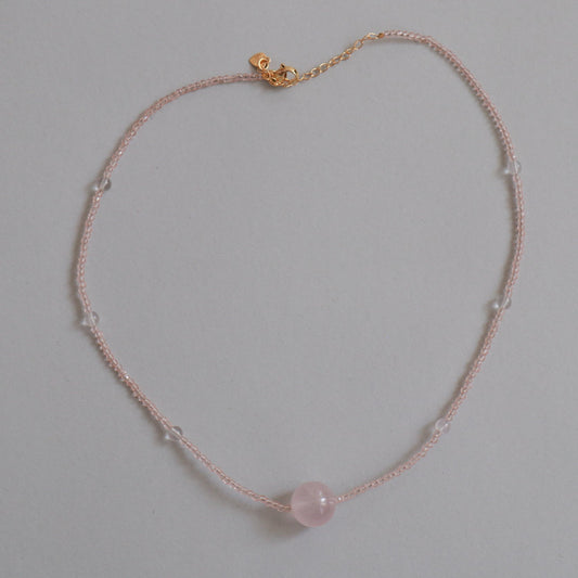 Madagascar Rose Quartz Necklace