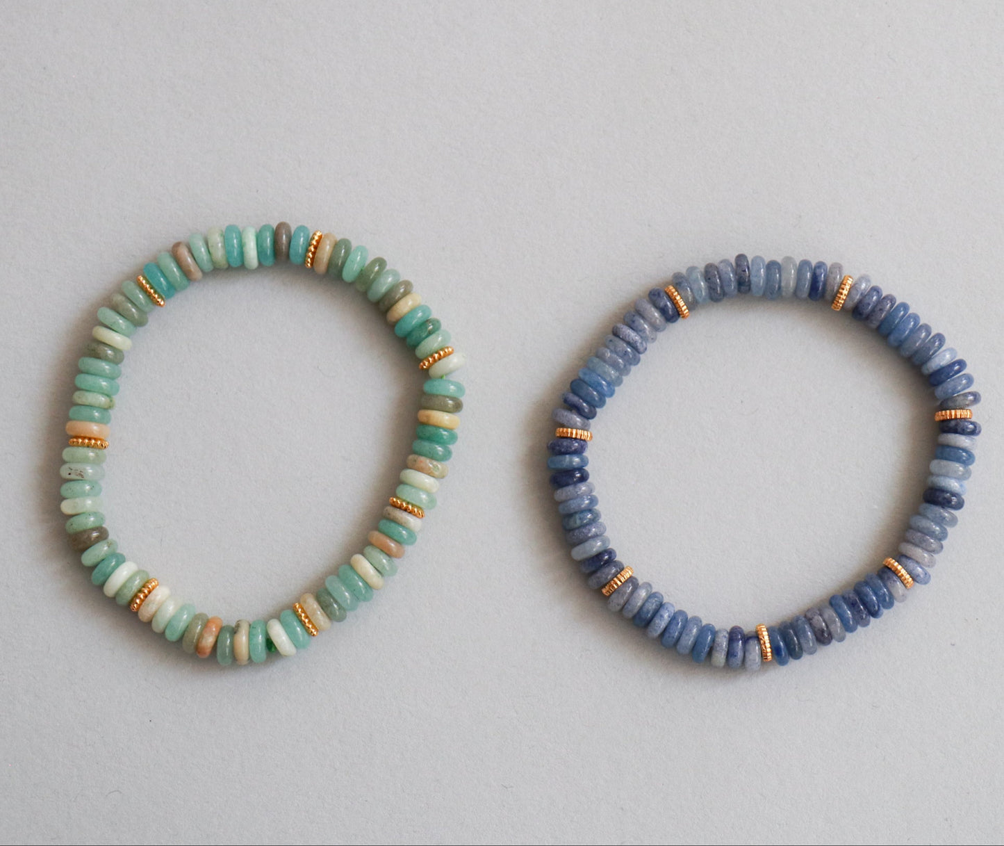 Amazonite / Blue Lace Agate Bracelet