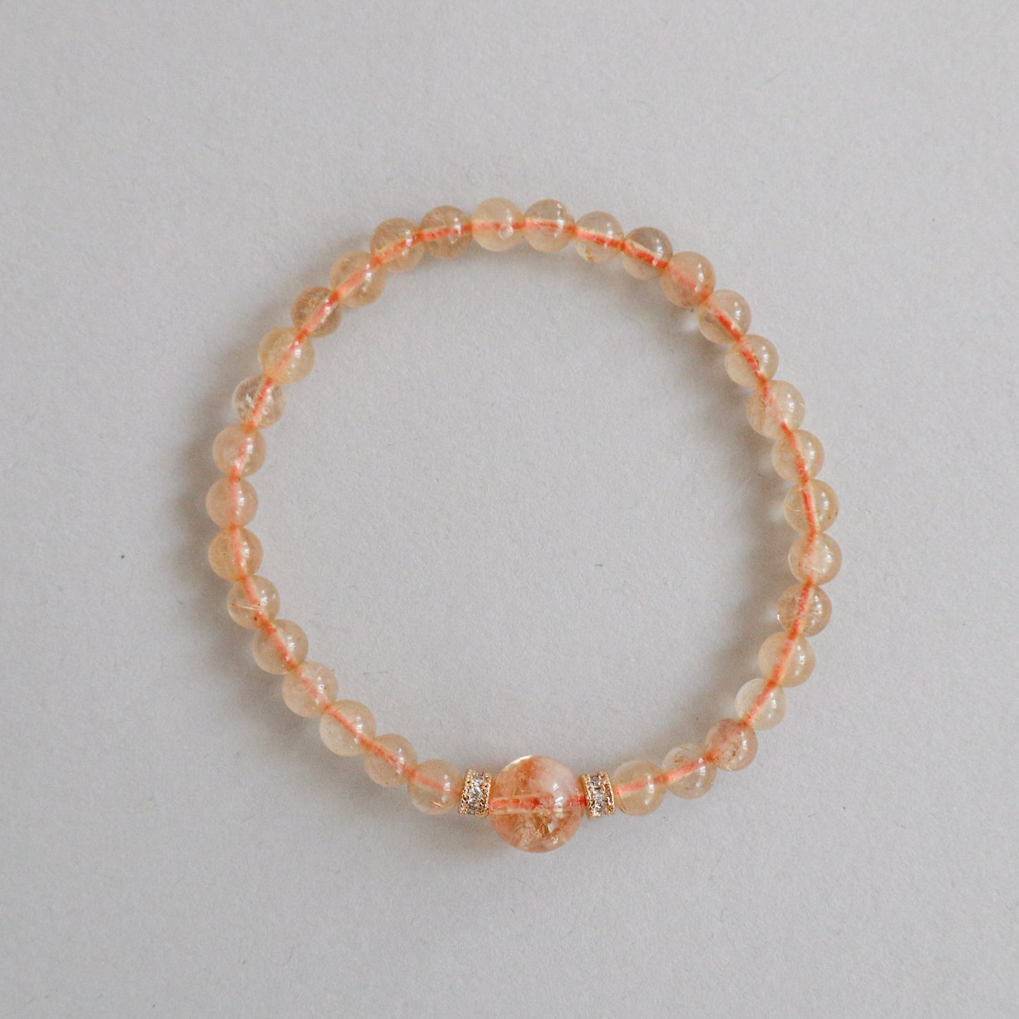 Golden Rutilated Quartz & Citrine Bracelet