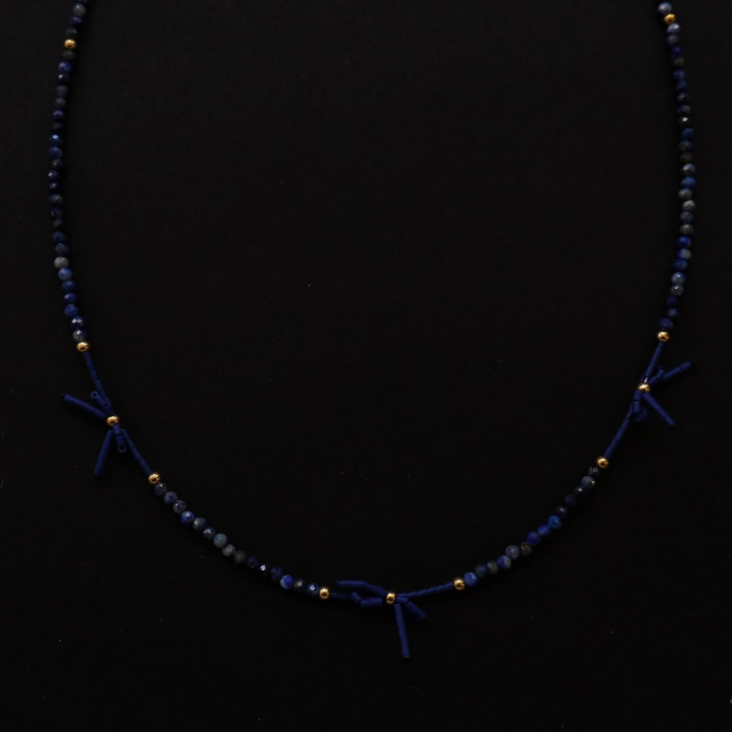 Lapis Lazuli Bow Necklace