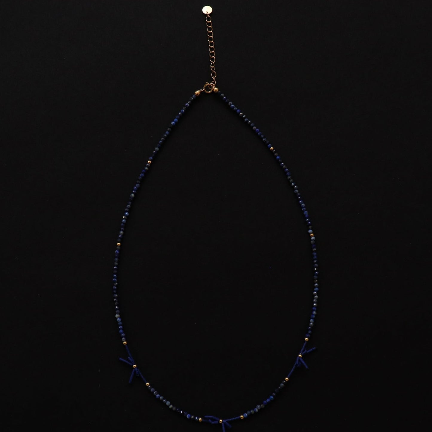 Lapis Lazuli Bow Necklace
