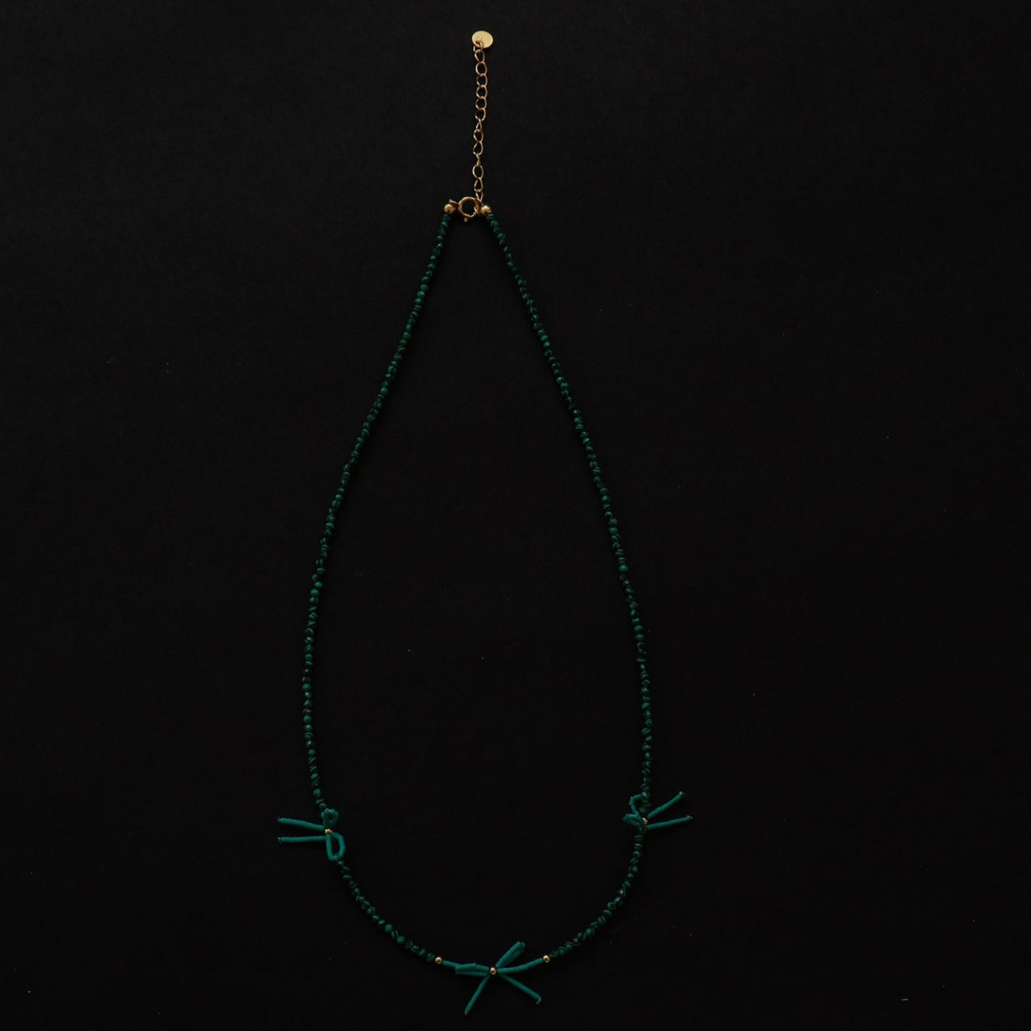 Malachite Bow Necklace