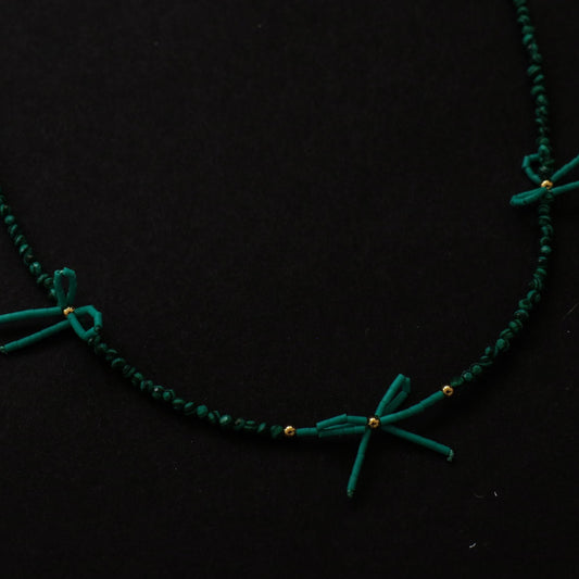 Malachite Bow Necklace