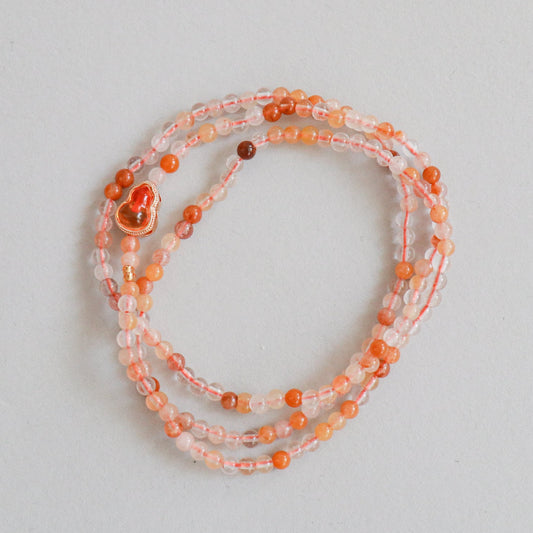 Yellow Rutilated Quartz Wrap Bracelet