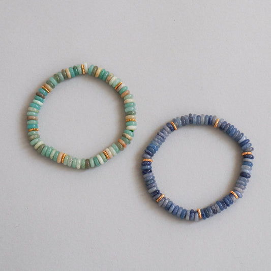 Amazonite / Blue Lace Agate Bracelet