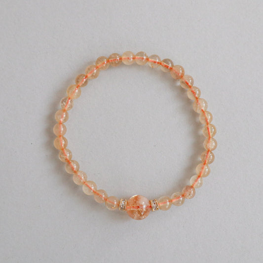 Golden Rutilated Quartz & Citrine Bracelet